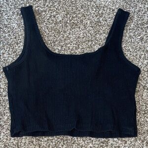 🩷Black Ribbed Women's Top